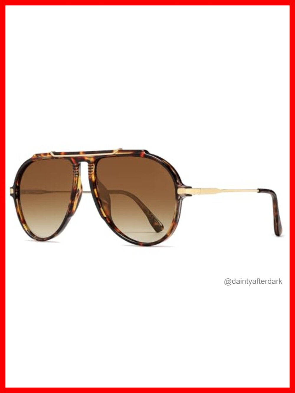 Retro Oversized Aviator Sunglasses for Women Men Square UV400 Protection